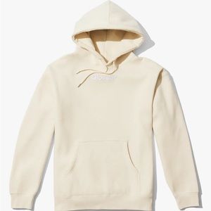 Glossier cream hoodie NWT
